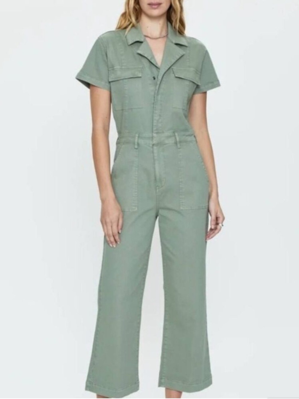 Pistola Makenna Stretch Cotton Utility Jumpsuit [Worn Once - Like New]